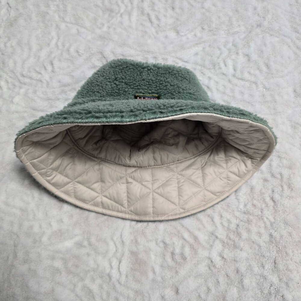 Ll Bean Reversible Winter Bucket Hat Nwot Size Small View 2